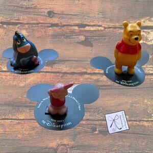 The Disney Store Bone China Winnie the Pooh and Friends 3 Figurines